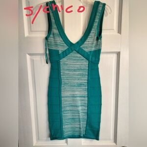 WOW Couture Teal and Aqua Mini Dress